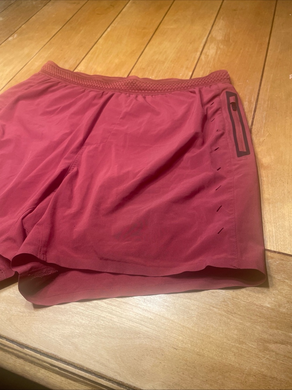 Ten Thousand The Session Short Color Deep Red Size Large 5” Inseam Lined